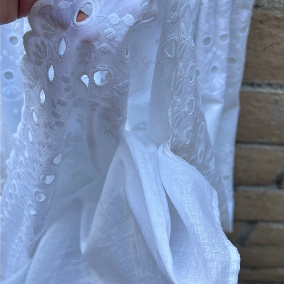 Kate Spade White Floral eyelet Lace midi dress size 14‎ - Picture 10 of 10